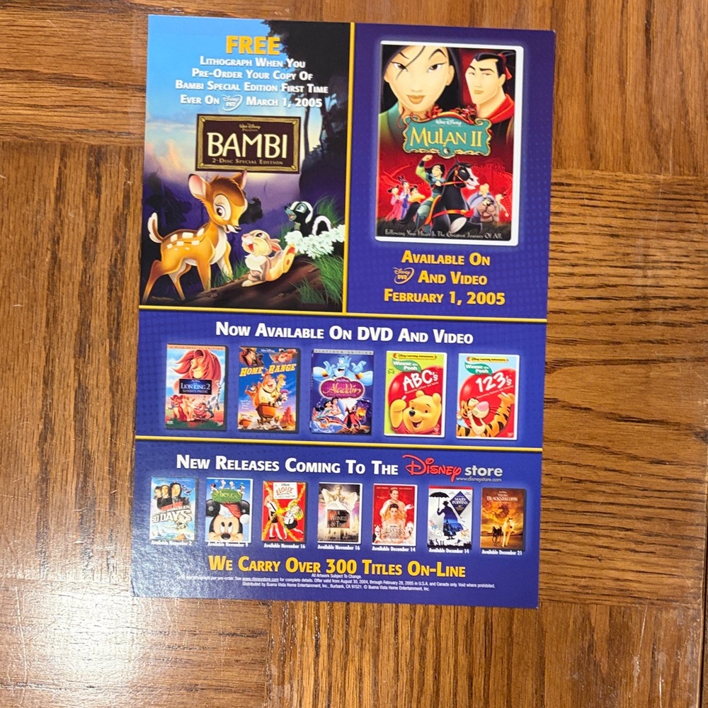 Disney Mulan Special Edition Lithograph with Red and Pink Cover - Picture 6 of 6